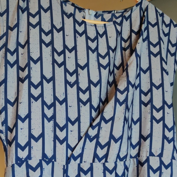 Unique chevron shift dress - size 8/10 - Picture 6 of 6